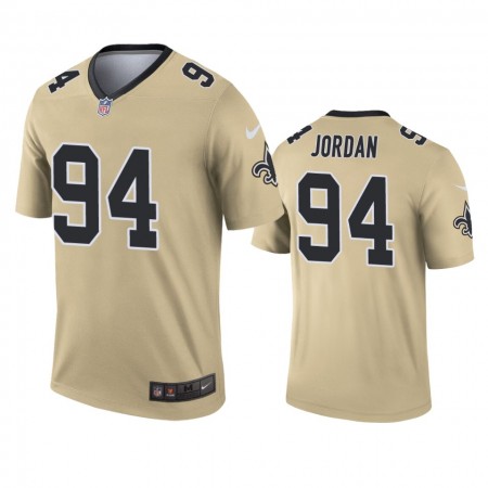 Miesten New Orleans Saints NFL Pelipaita Cameron Jordan 94 Kulta Inverted Legend